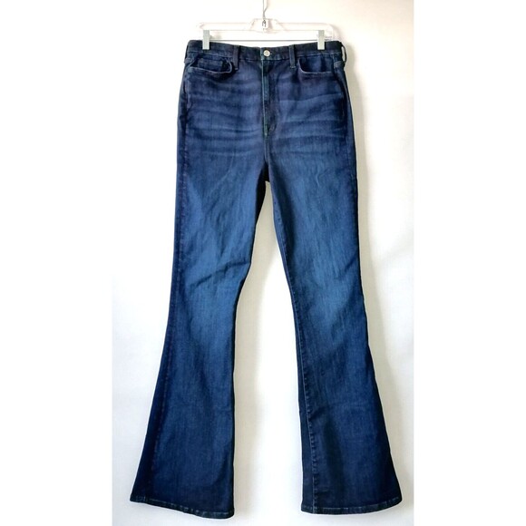 7 For All Mankind Blue Boot Cut Jeans - Picture 1 of 11